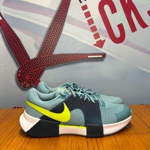 Nike Air Zoom GP Challenge One Tennis Shoes Blue Volt Mens Size 12 NEW